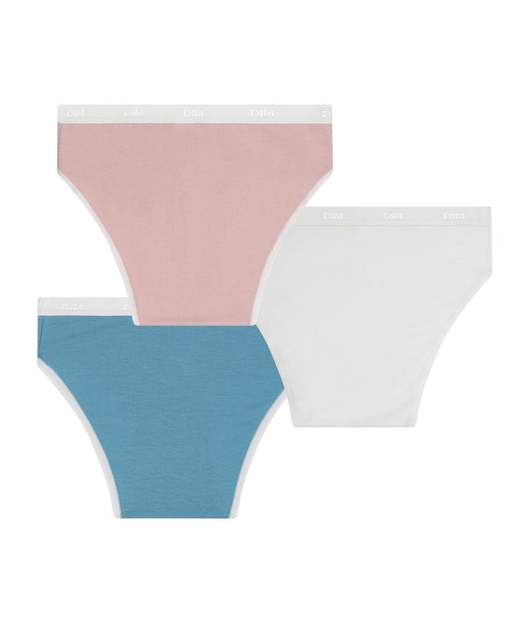 DIM Pacco da 3 slip da bambina perle Les Pockets Ecodim Kids
