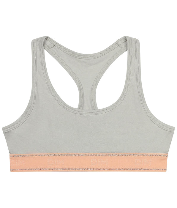 DIM Reggiseno bambina Grigio e Rosa DIM Sport
