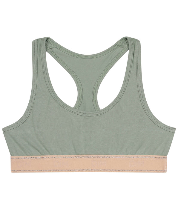 DIM Reggiseno sportivo Dim Sport verde e rosa per bambina
