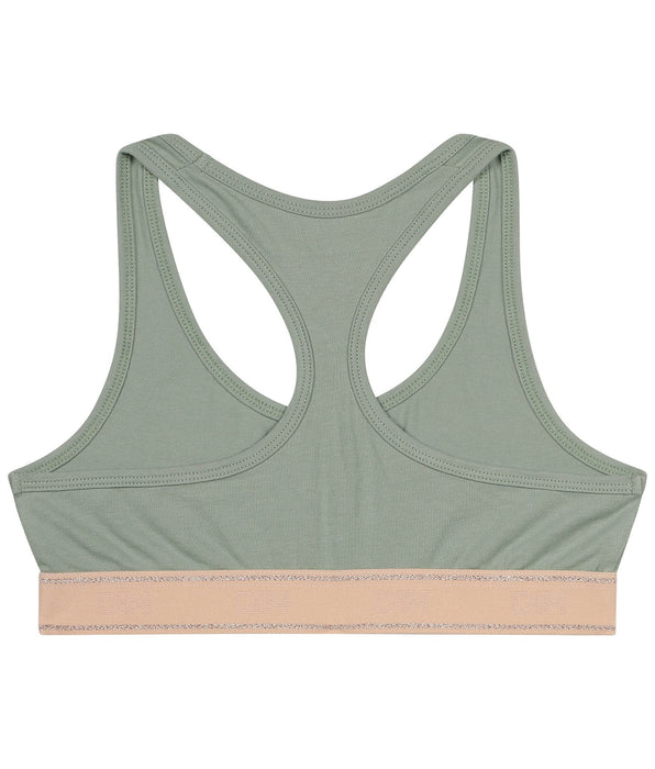 DIM Reggiseno sportivo Dim Sport verde e rosa per bambina
