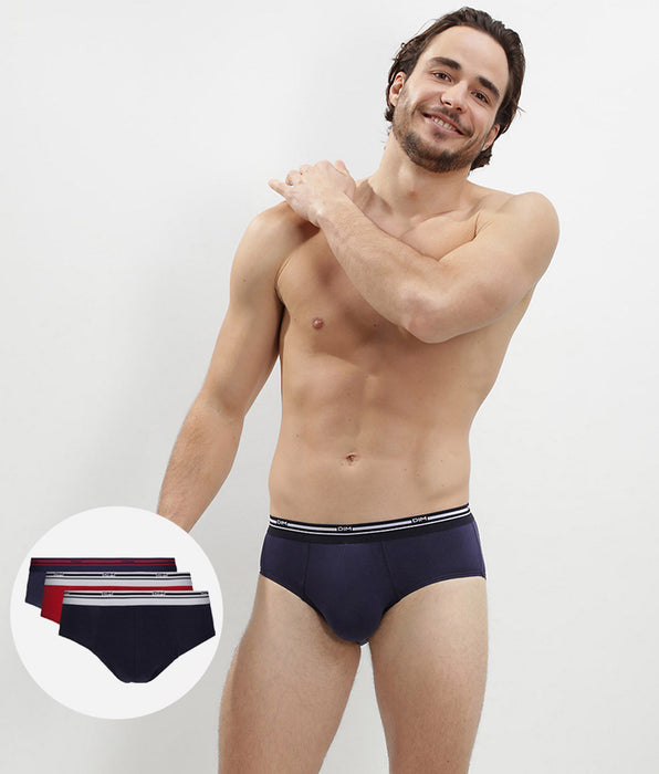 DIM Classic Colors Red & Blue Uomo Pacco da 3 pezzi