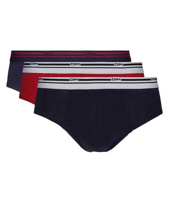 DIM Classic Colors Red & Blue Uomo Pacco da 3 pezzi