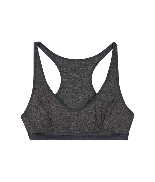 DIM Reggiseno sportivo da bambina in microfibra grigio erica scuro Dim Micro Micro