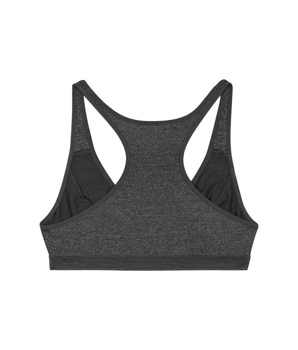 DIM Reggiseno sportivo da bambina in microfibra grigio erica scuro Dim Micro Micro