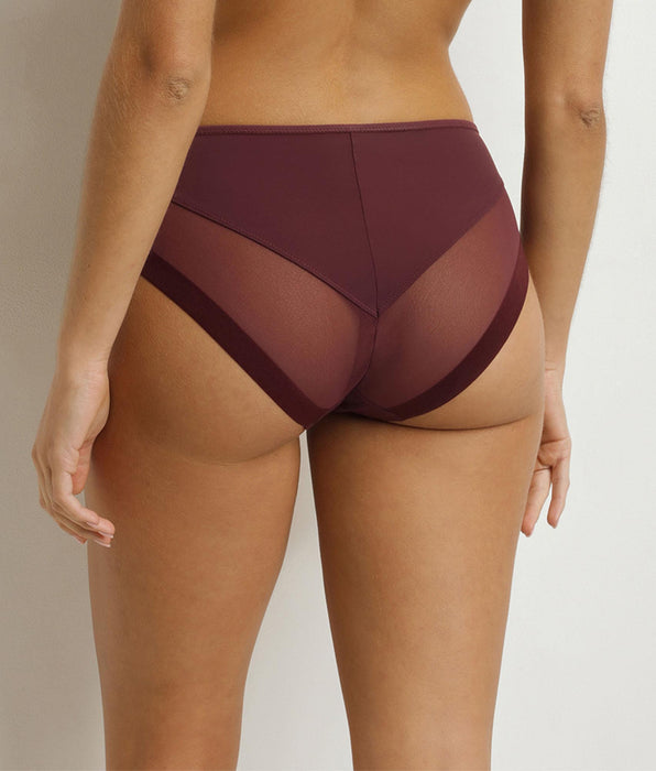 DIM Slip Donna Dim Generous Fig semitrasparente