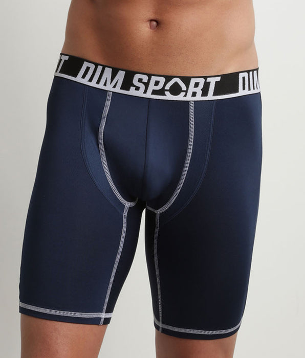 DIM Pacco da 2 boxer sportivi in microfibra termoregolante grigio nero Dim Sport