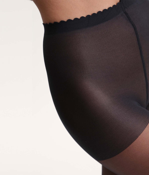 DIM Collant trasparente nero effetto nudo 17D Body Touch