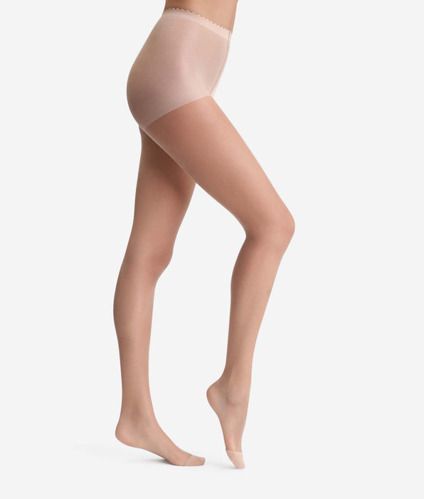 DIM Body Touch Effetto nudo Collant beige trasparente DIM 17D