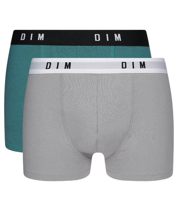 DIM Uomo Boxer in cotone elasticizzato multipack verde smeraldo Dim Originals