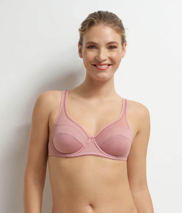 DIM Reggiseno a coppa con ferretto Rose Generous Cotone Biologico