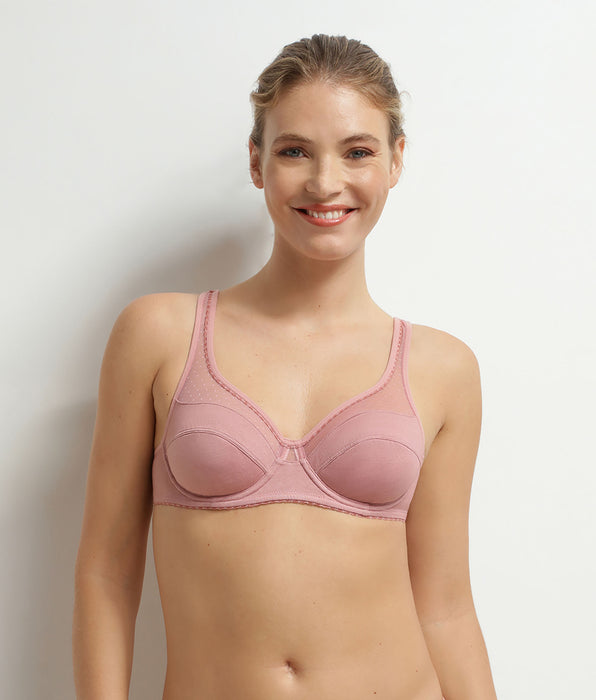 DIM Reggiseno a coppa con ferretto Rose Generous Cotone Biologico