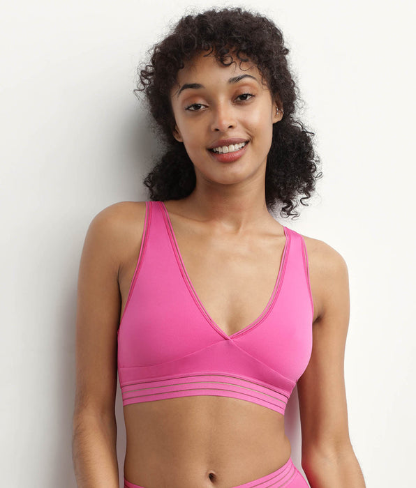 DIM Reggiseno a triangolo senza ferretto in microfibra fucsia di Oh My Dim's
