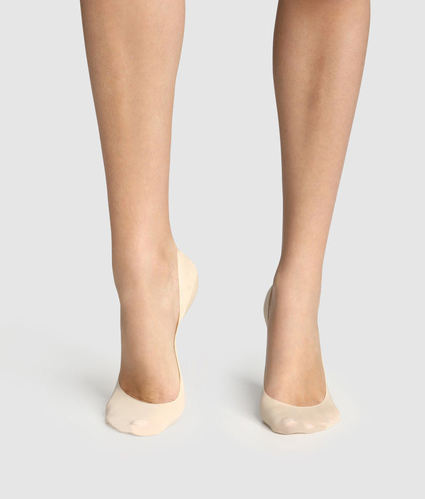 DIM Pacco da 2 protezioni per piedi con tacca media Dim InvisiFit Natural