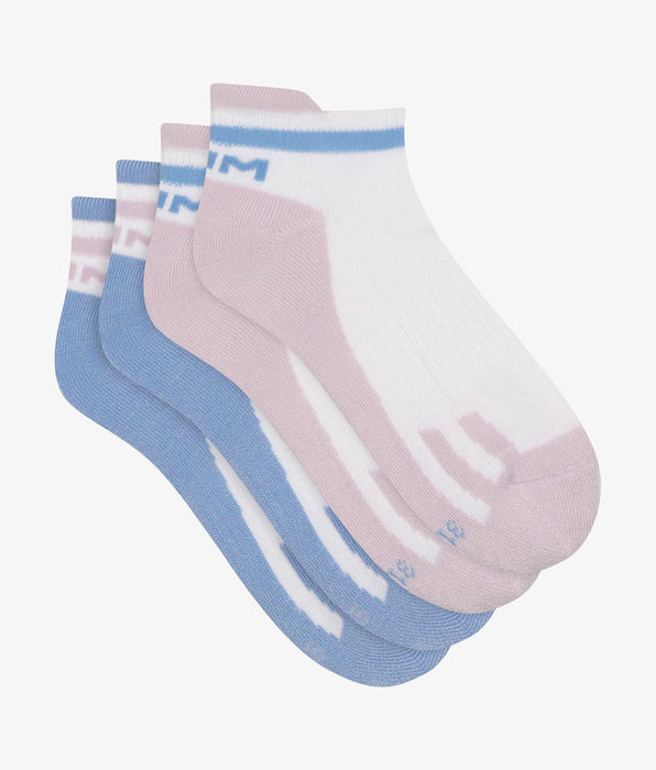 DIM Pacco da 2 calze retrò unisex Lila Blu Dim Sport