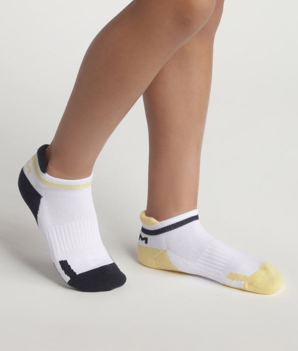 DIM Pacco da 2 calze unisex retrò giallo navy Dim Sport