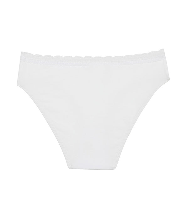 DIM Bambina in cotone elasticizzato slip in cotone bianco Dim trendy