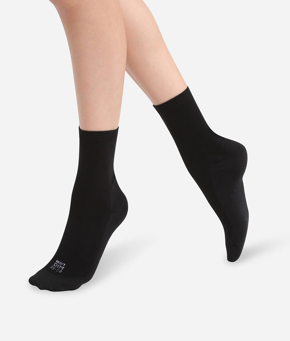 DIM Pacco da 2 calze da donna in tessuto rinforzato Ultra Resist nero