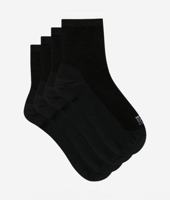 DIM Pacco da 2 calze da donna in tessuto rinforzato Ultra Resist nero