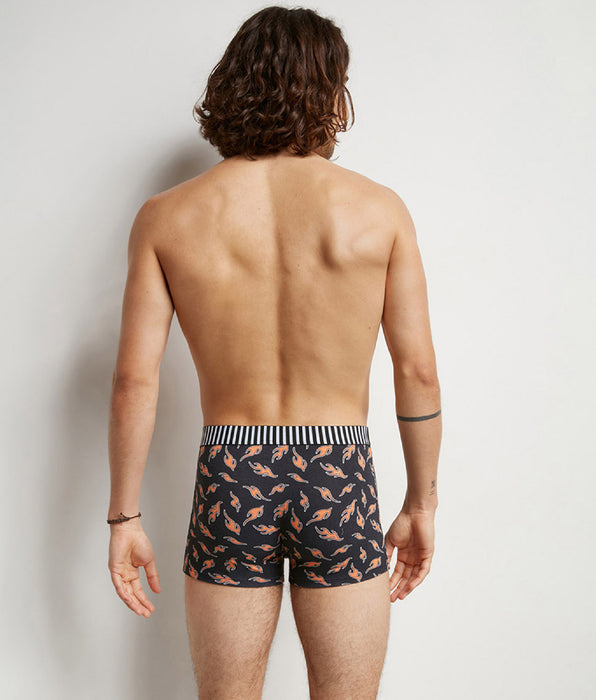 DIM Pacco da 3 boxer da uomo in cotone elasticizzato Marble & Flame Dim Vibes