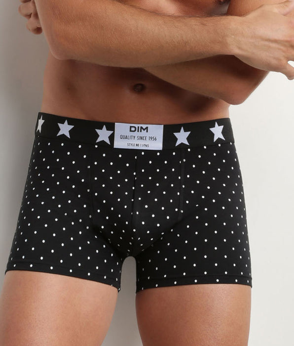 DIM Multipack di 3 boxer a righe da uomo in cotone elasticizzato Dim Vibes