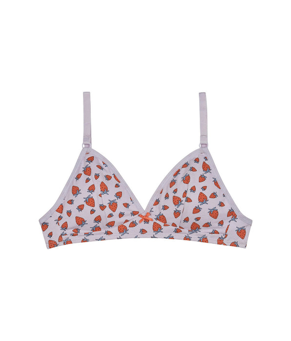 DIM Reggiseno a triangolo in cotone elasticizzato con fragole Les Pockets
