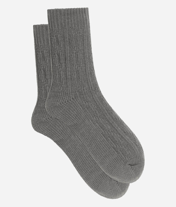DIM Calze in pile da donna grigio acciaio Cocoon