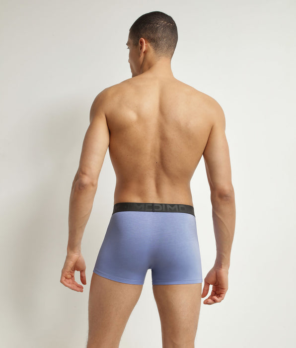 DIM Boxer da uomo in cotone modal blu con cintura a contrasto Dim Classic