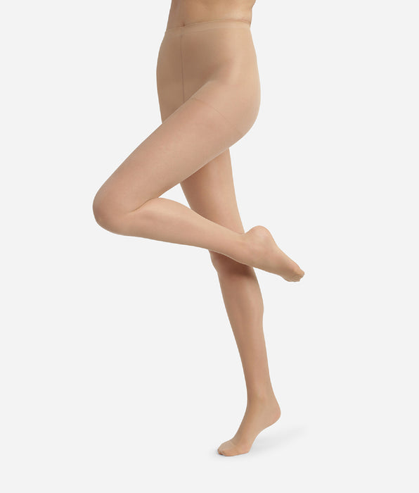 DIM Collant donna Ultra Resist Beige Éclat rinforzato in lycra velata