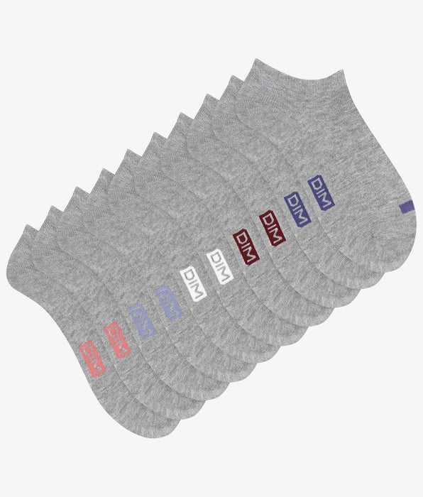 DIM Pacco da 5 fantasmini da donna in cotone grigio chiaro EcoDim