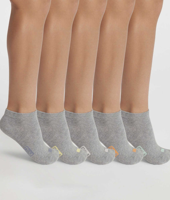 DIM Pacco da 5 fantasmini unisex in cotone grigio con etichetta EcoDim