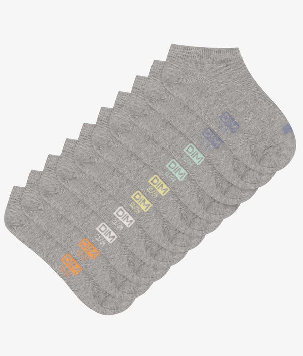 DIM Pacco da 5 fantasmini unisex in cotone grigio con etichetta EcoDim