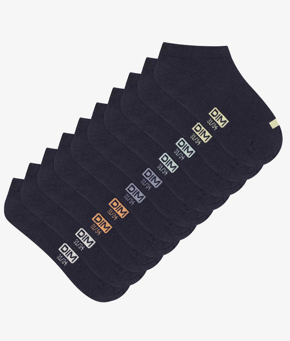 DIM Pacco da 5 fantasmini unisex in cotone navy con etichette EcoDim
