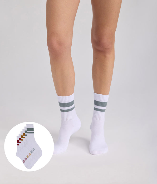 DIM Confezione da 3 calze da donna in cotone EcoDIM Sport