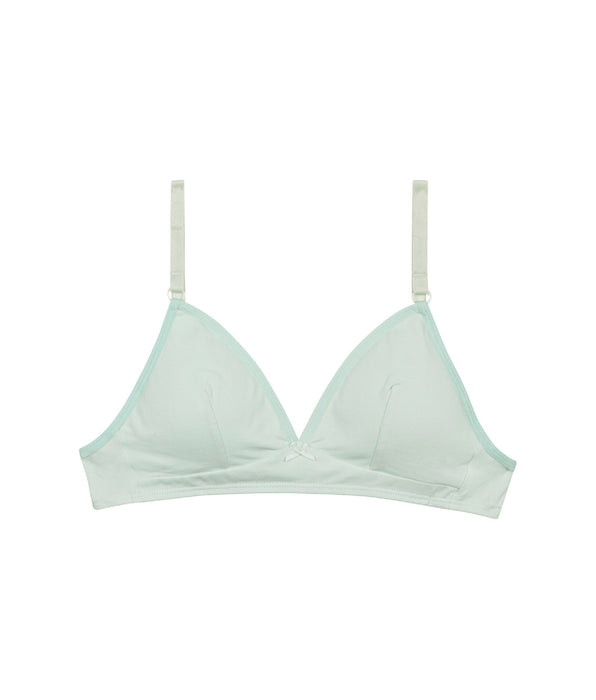 DIM Reggiseno a triangolo in cotone bio blu pastello Skin Care