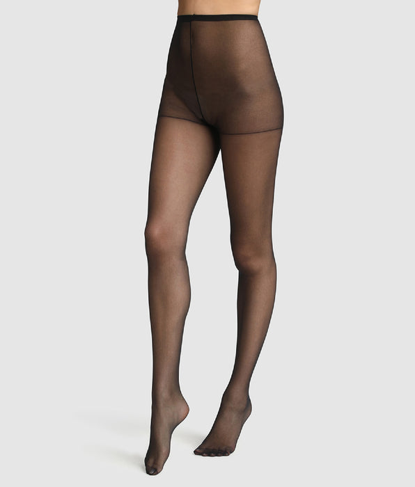 DIM Collant donna nero Trio