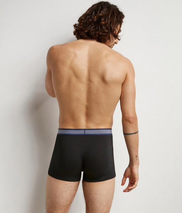 DIM Boxer Uomo in cotone modal a righe nere Dim Smart