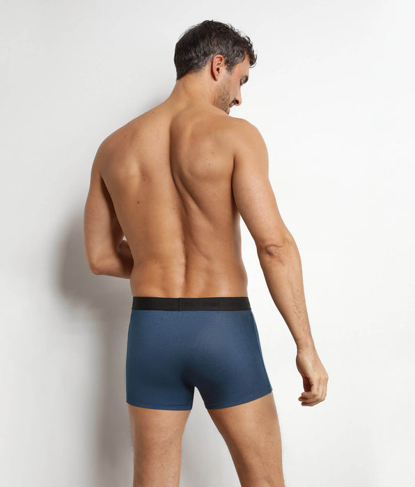 DIM Boxer da uomo in cotone modal piqué Blu Fjord Dim Smart