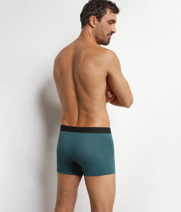 DIM Boxer da uomo in cotone modal piqué Blu Mediterraneo Dim Smart