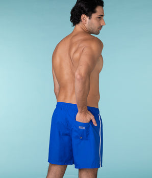 Dark teal swim trunks for men