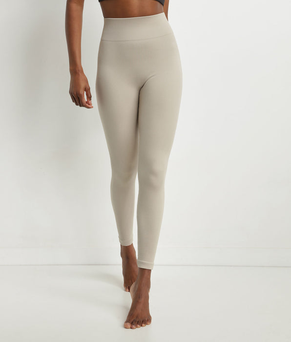 DIM Leggings da donna in maglia a costine beige Dim Comfywear
