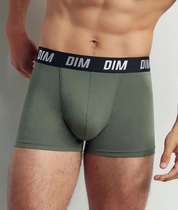 DIM Pacco da 2 boxer termoregolazione attiva Uomo Regul Activ Verde
