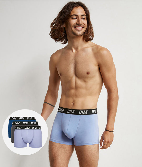 DIM Regul Activ Active Temperature Control Uomo Pacco da 3 boxer blu Parma
