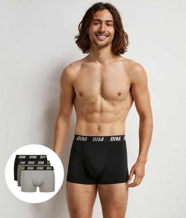 DIM Pacco da 3 boxer da uomo Regul Activ Active Temperature Control Verde