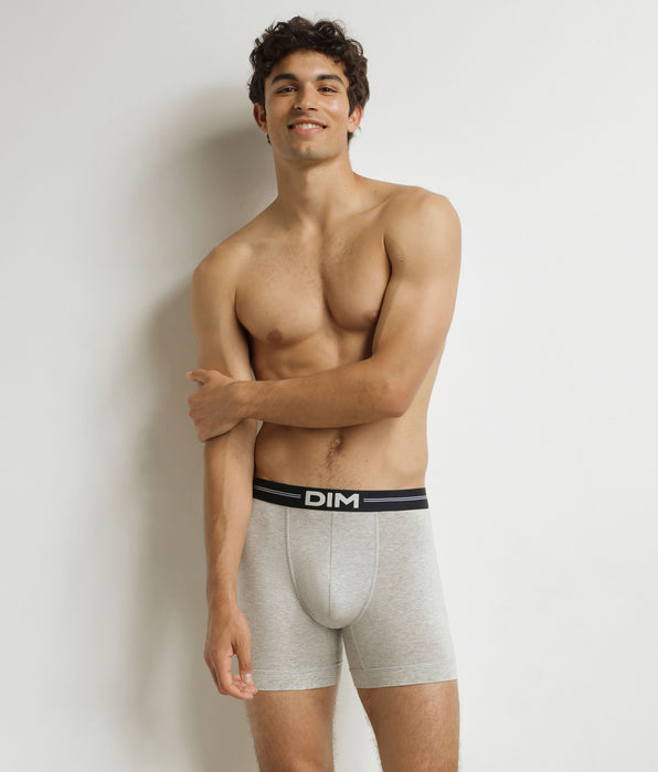 DIM Boxer lungo grigio Chiné da uomo Dim Icons
