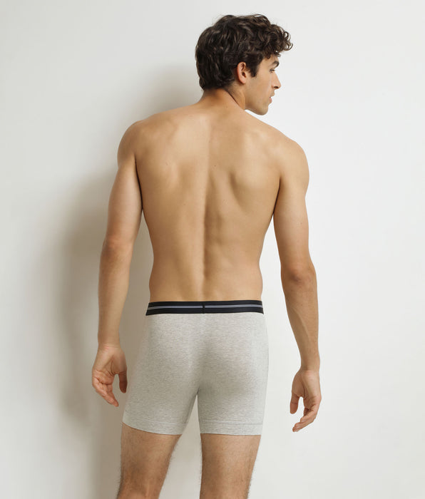 DIM Boxer lungo grigio Chiné da uomo Dim Icons
