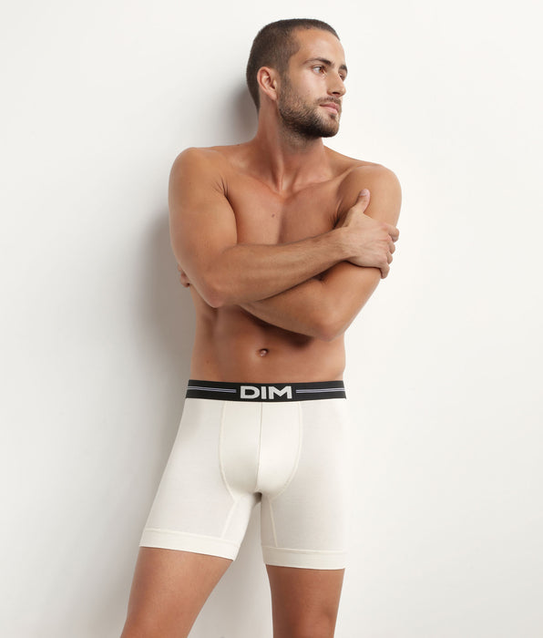 DIM Boxer flatlock uomo beige in microfibra DIM Icons Essential