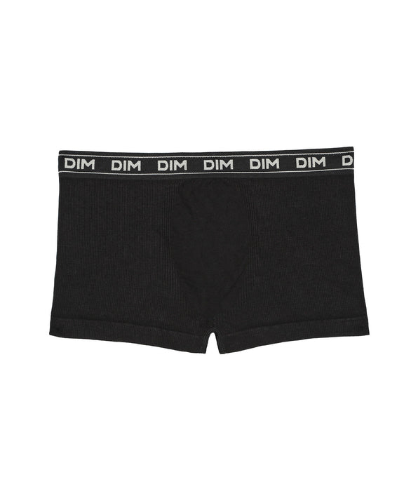 DIM Boxer bambino in cotone modal a costine nero DIM Icons