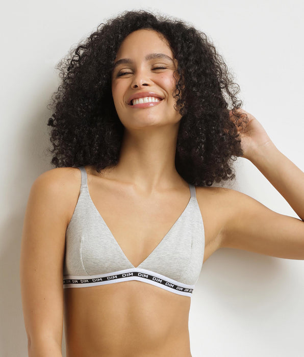 DIM Reggiseno a triangolo Donna senza ferretto Dim Icons Heather Grey