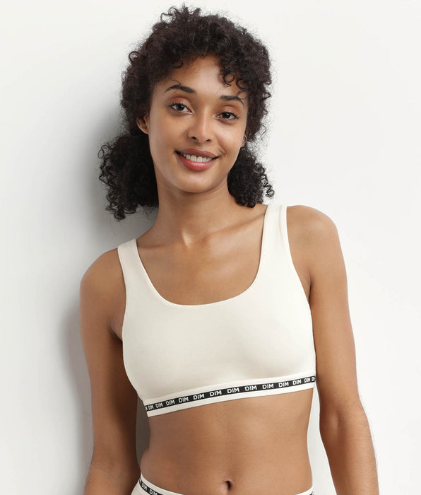 DIM Reggiseno beige con ferretto in poliammide modal DIM Icons Seamless