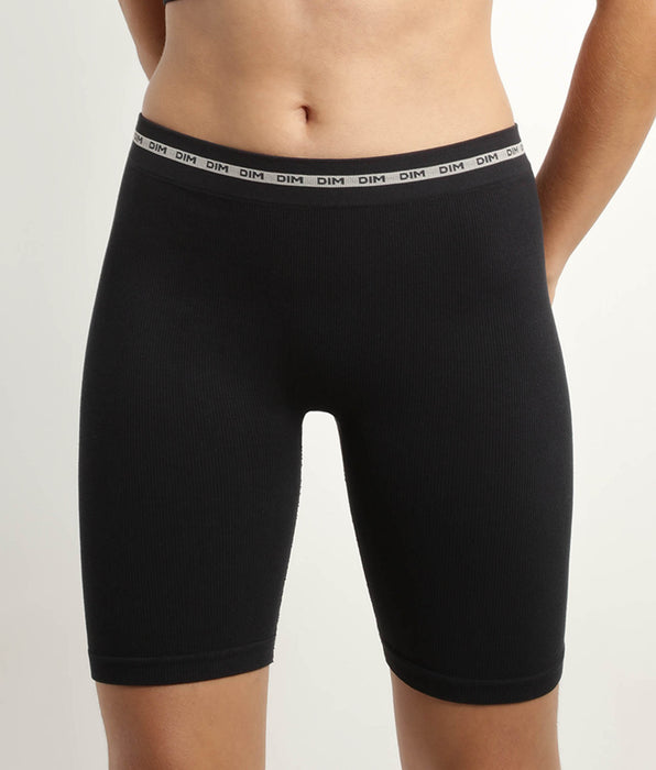 DIM Reggiseno donna a coste in poliammide modale Nero DIM Icons Seamless